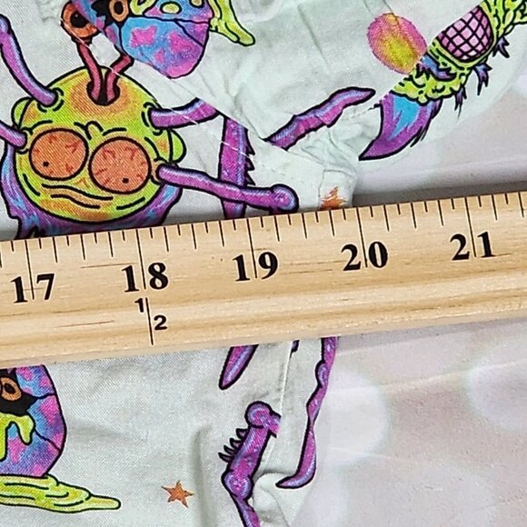 Cartoon Network Men’s Rick and Morty Zombie Shirt Button Down Short Sleeve Small - Picture 10 of 11